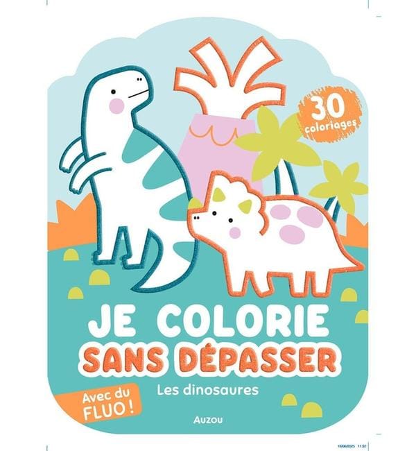 Je colorie sans dépasser : Les dinosaures