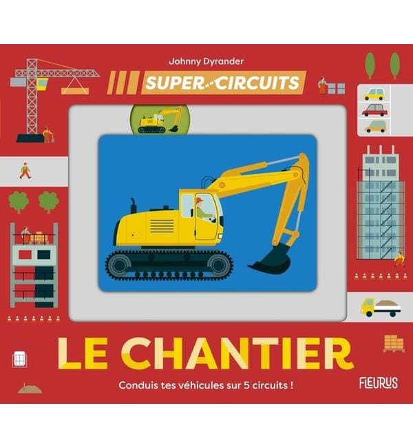 Le chantier : conduis tes véhicules sur 5 circuits !