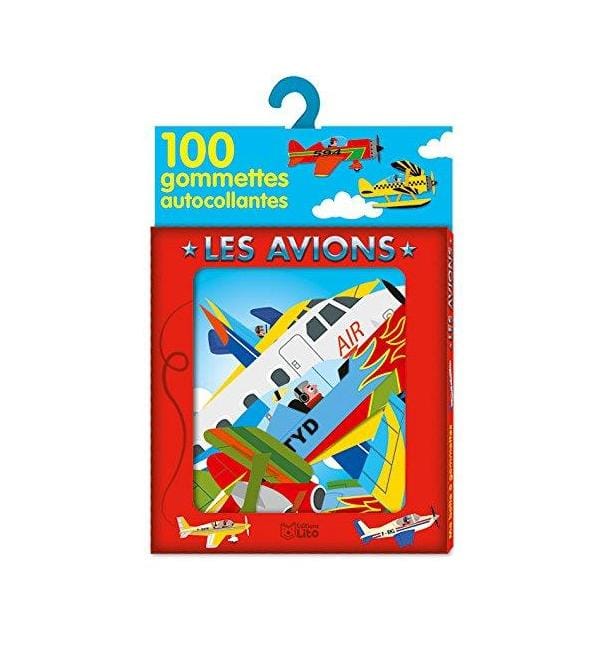 Les avions : 100 gommettes autocollantes