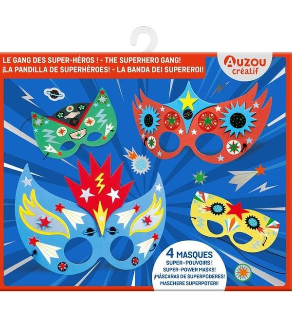 Masques à décorer : le gang des super-héros