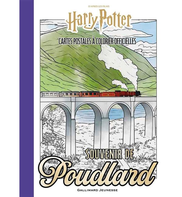 Souvenir de Poudlard : cartes postales à colorier officielles : d'après les films Harry Potter